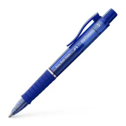 Faber-Castell Ballpoint Pen Poly Ball View Blue (Pack 5) - 145751