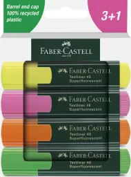 Faber-Castell Highlighter Textliner 48 Assorted Colours (Pack 4) - 254844