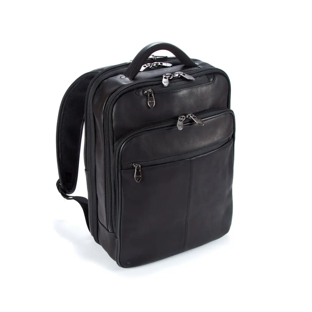 Falcon Colombian Leather 15.6in Laptop Backpack black - FI6705