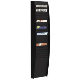 Fast Paper Panel/Literature Holder 1x25 Compartment A4 Black FV12501