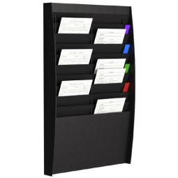 Fast Paper Panel/Literature Holder 2x10 Compartment A4 Black FV21001
