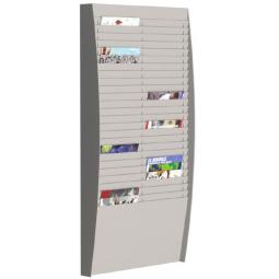 Fast Paper Panel/Literature Holder 2x25 Compartment A4 Grey FV22502