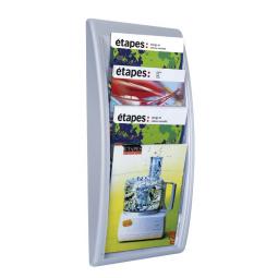 Fast Paper A4 Quick Fit Wall Display Silver
