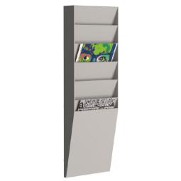 Fast Paper Document Panel 1x6 Compartment A4 Grey