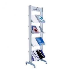 Fast Paper Mobile Display With Plexiglass Shelves