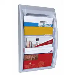 Fast Paper Oversized Quick Fit Wall Display Silver F406035