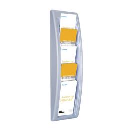 Fast Paper Quick Fit Wall Display Literature Holder DL Silver