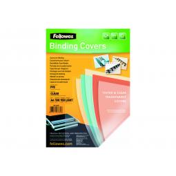 Fellowes PVC Cover A4 150 Microns Clear 5376001 Pack of 100