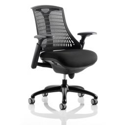 Flex Chair Black Frame With Black Back KC0071