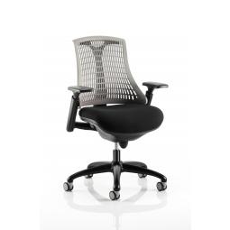 Flex Chair Black Frame With Grey Back KC0077