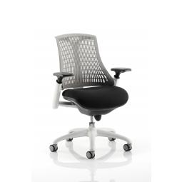 Flex Chair White Frame Grey Back KC0061