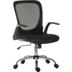 Flip Mesh Back Executive Office Chair with Flip Up Armrests Black - 6962BLK