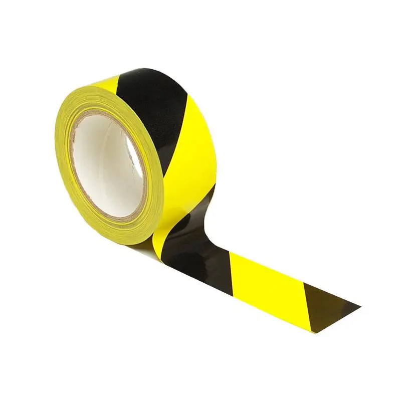 Beaverswood Industrial Vinyl Floor Line Marking Tape 50mmx33m Black/Yellow (Roll) - LMT/BY