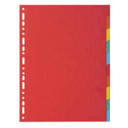 Forever Dividers A4 Vivid Colours 10 Parts 220gsm