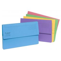 Forever Document Wallet Foolscap Assorted 211/5000Z Pack of 25