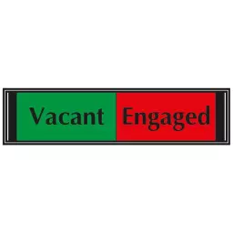 Seco Sliding Sign FREE/ENGAGED Door Sign 255 x 52mm OF135