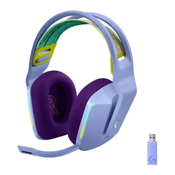 Logitech G733 Lightspeed Wireless Lilac RGB Gaming Headset