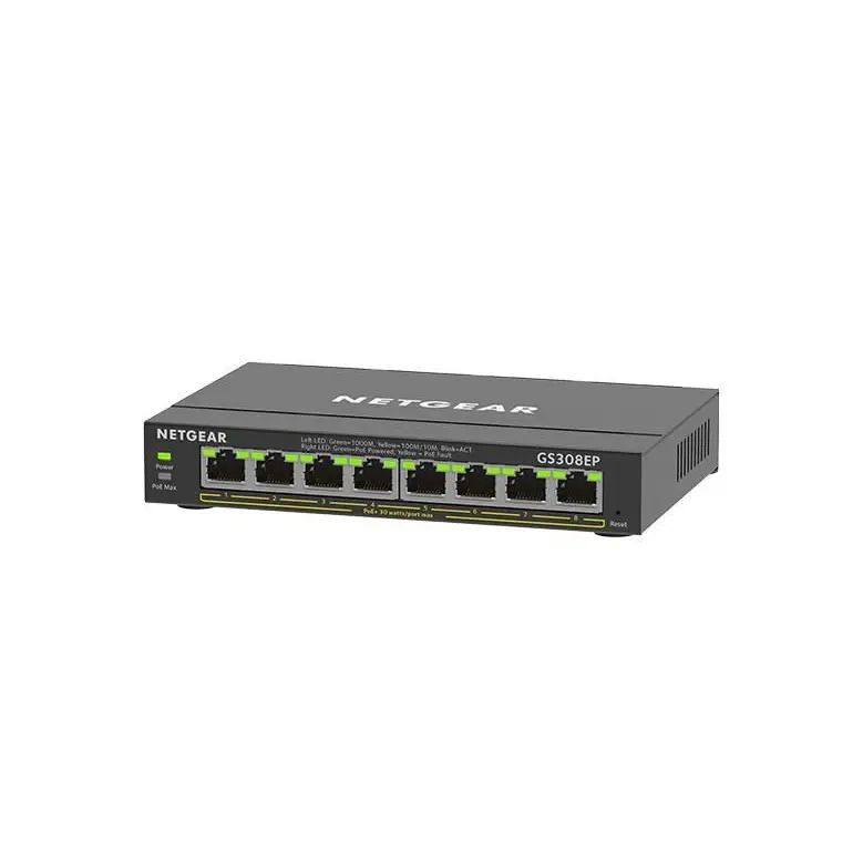 Netgear GS308EP Gigabit Ethernet Power Over Ethernet Plus Network Switch