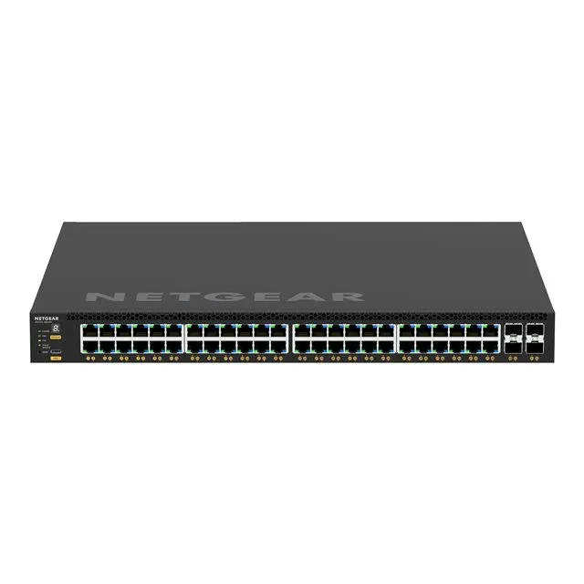 NETGEAR GSM4352 Fully Managed L3 Gigabit Ethernet Power over Ethernet 1U Network Switch