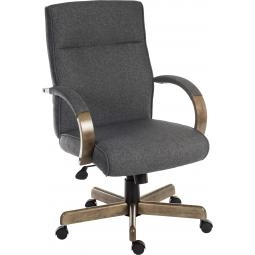 Grayson Fabric Executive Office Chair Grey - 6969GREY