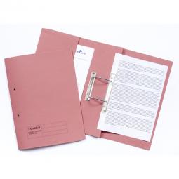 Guildhall 38mm Transfer Spring Files Foolscap Pink Pack of 25