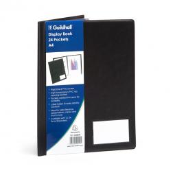 Guildhall Display Book A4 24 Pockets Black CDB24Z