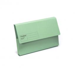 Guildhall Document Wallet Blue Angel Green Pack of 50