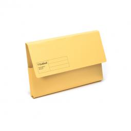 Guildhall Document Wallet Blue Angel Yellow Pack of 50