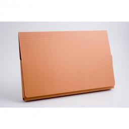Guildhall Document Wallet Full Flap 35mm Foolscap Orange Pack of 50