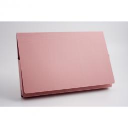 Guildhall Document Wallet Full Flap 35mm Foolscap Pink Pack of 50