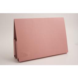 Guildhall Foolscap Double Pocket Manilla Legal Wallet Pink Pack of 25