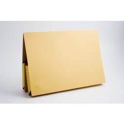 Guildhall Foolscap Double Pocket Manilla Legal Wallet Yellow Pack of 25