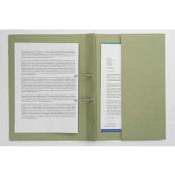 Guildhall Heavyweight Pocket Spiral File Foolscap Green Pack of 25