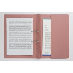 Guildhall Heavyweight Pocket Spiral File Foolscap Pink Pack of 25