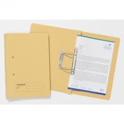 Guildhall Spiral File Foolscap 285gsm Yellow Pack of 25