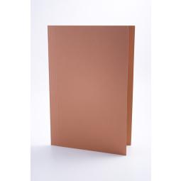 Guildhall Square Cut Folder Foolscap 250gsm Orange Pack of 100