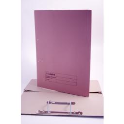 Guildhall Super Heavyweight Pocket Spiral File Foolscap Pink Pack of 25