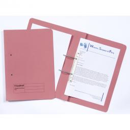 Guildhall Transfer Spring Files 38mm Foolscap Pink Pack of 50