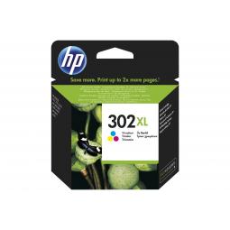 HP 302XL Cyan/Magenta/Yellow Ink Cartridge F6U67AE