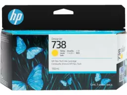 HP No 738 Yellow Standard Capacity Ink Cartridge 130ml 498N7A