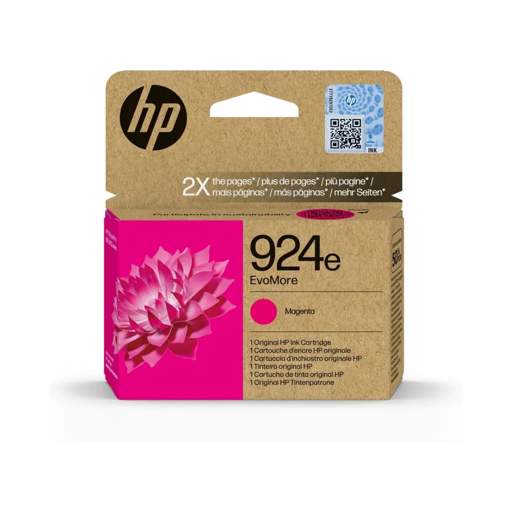 HP 924e EvoMore Magenta Ink Cartridge - 4K0U8NE