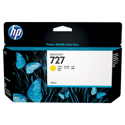 HP 727 Yellow Standard Capacity Ink Cartridge 130ml B3P21A