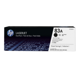 HP 83A Black LaserJet Toner Cartridge (Pack of 2) CF283AD