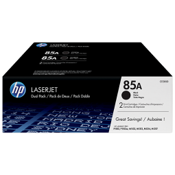 HP 85 Black LaserJet Toner Cartridge (Pack of 2) CE285AD
