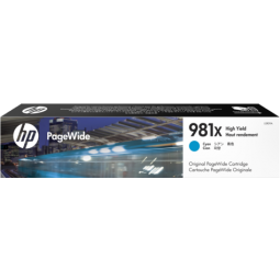 HP 981X PageWide HY Ink Cyan Cartridge L0R09A