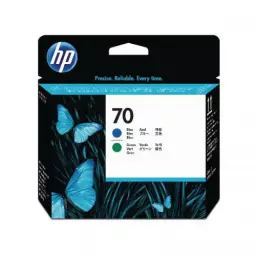HP No 70 Blue and Green Printhead.- C9408A