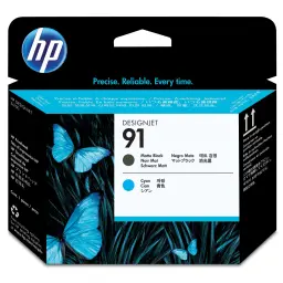 HP No 91 Printhead Matte Black and Cyan - C9460A