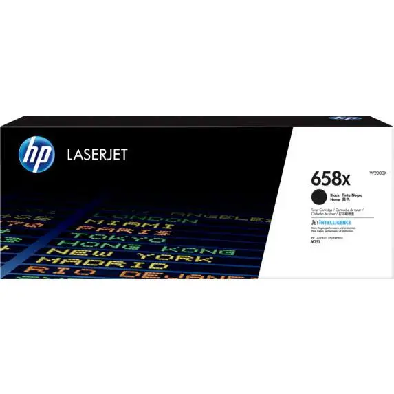 HP 658X Black Toner 33K Pages - W2000X