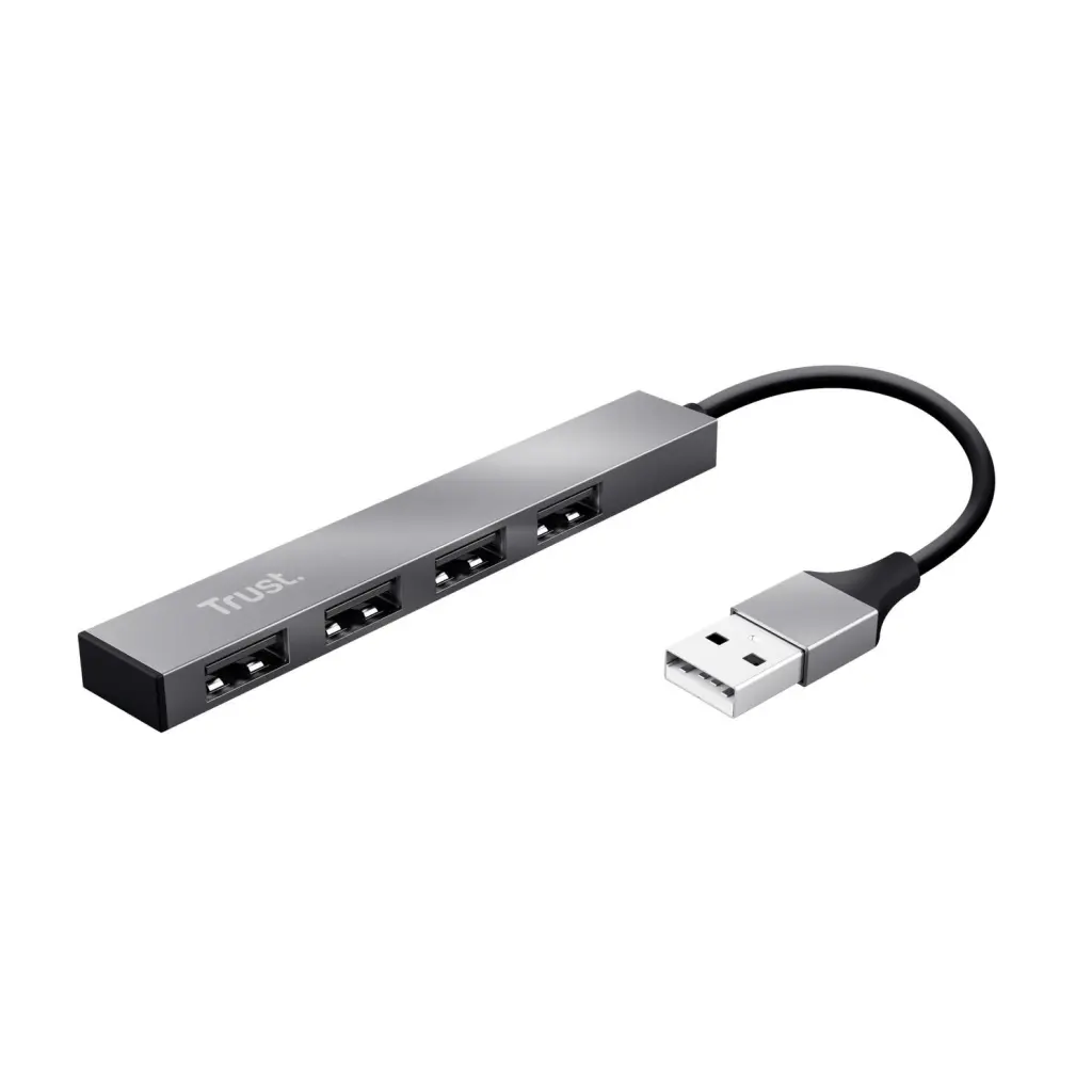 Trust Halyx 4 Port USB 2.0 480Mbits Aluminium Interface Hub