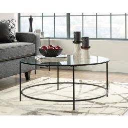 Hampstead Park Circular Coffee Table with Glass Top 5414970